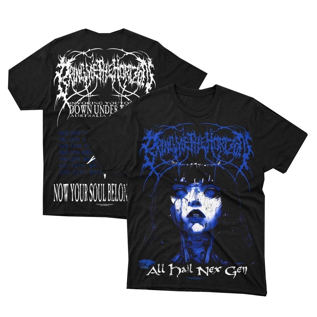 Bring Me The Horizon Bands Black Metal Dark Animestyle Trendy Short Tshirt