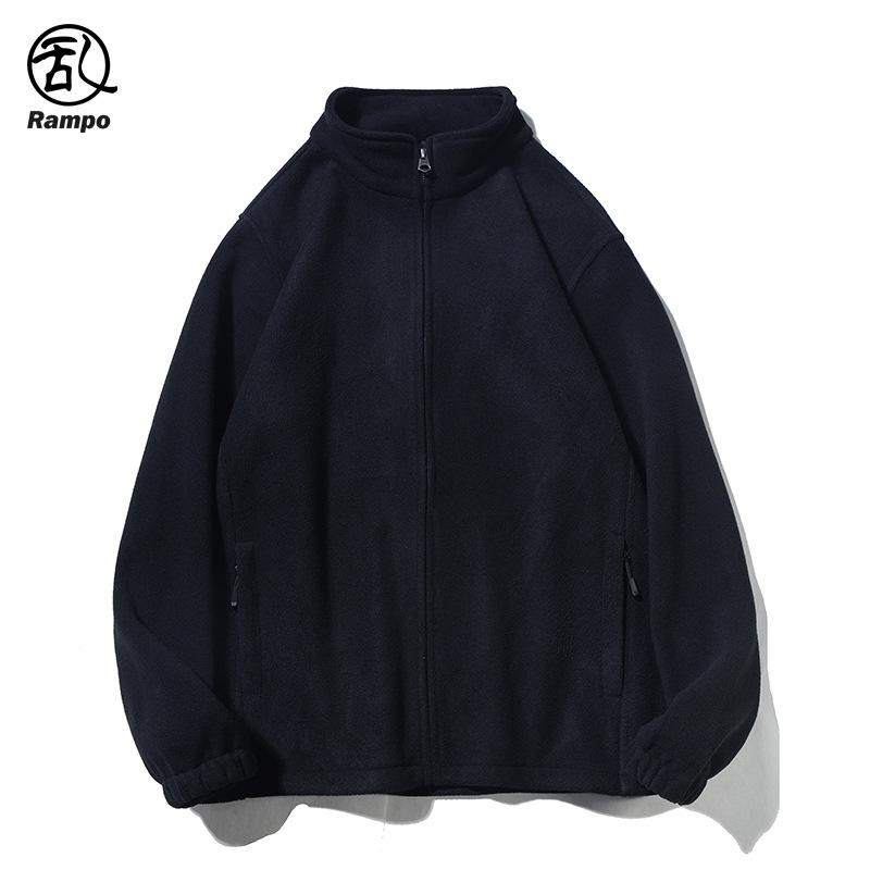 

2025 Winter Double-Sided Fleece Jacket: Unisex Thick Warm Stand Collar Cardigan S