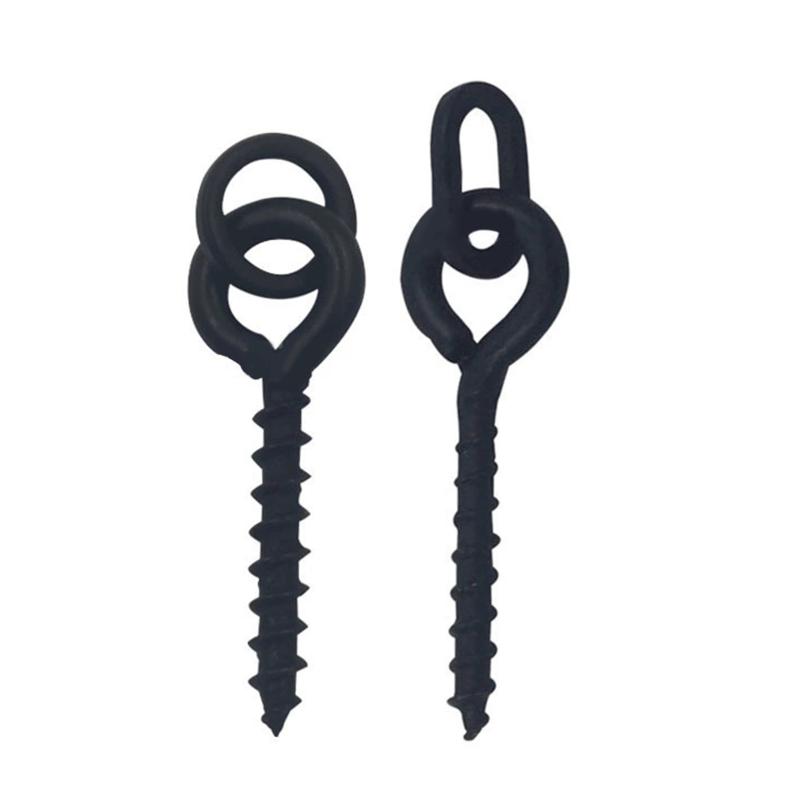 10Pcs Carp Fishing Bait Screws Pop Up Bait Boilie Method Feeder Fishing Accessories Connector Swivels End Tackle