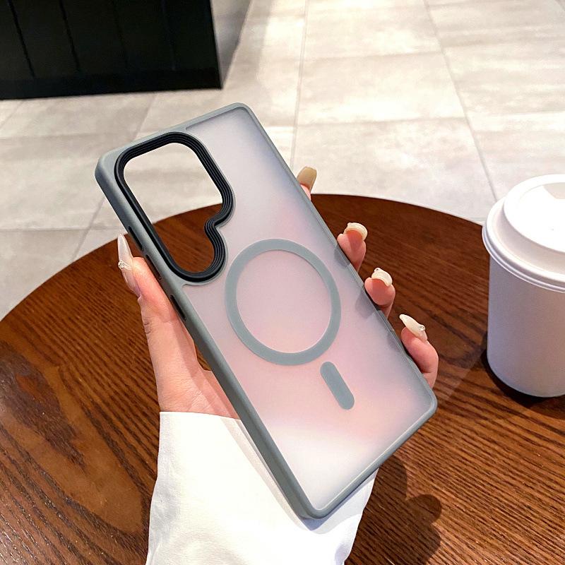 Suitable for Samsung S25 Ultra Mobile Phone Case Phantom Semi Transparent Matte Galaxy S25 Full Inclusive Anti Fall Hard Protection Case