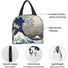 Lunch Bag for Women The Great Wave Off Kanagawa Art Insulated Lunch Box Cooler Tote for Work Office School Picnic Bento Bag