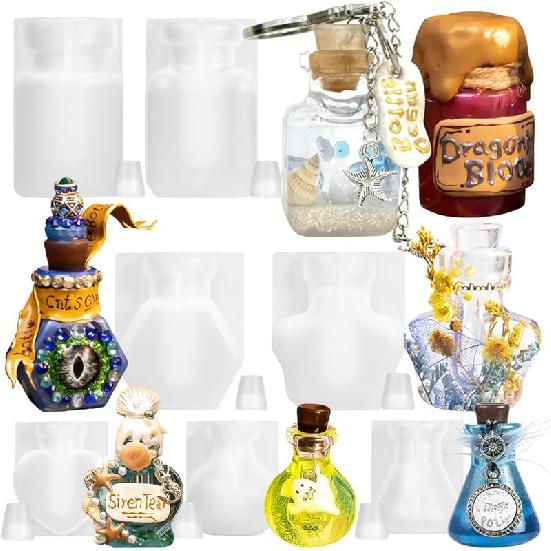 

Набор силиконовых форм для УФ-смолы «Мини-бутылочки», 6 флаконов, с инструкцией 7 bottles