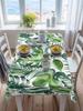 Tovaglia Rettangolare con Foglie di Monstera Estive per Decorazione Tavola Riutilizzabile Tovaglia per Tavolo da Cucina e da Pranzo Decorazioni per Feste e Festività