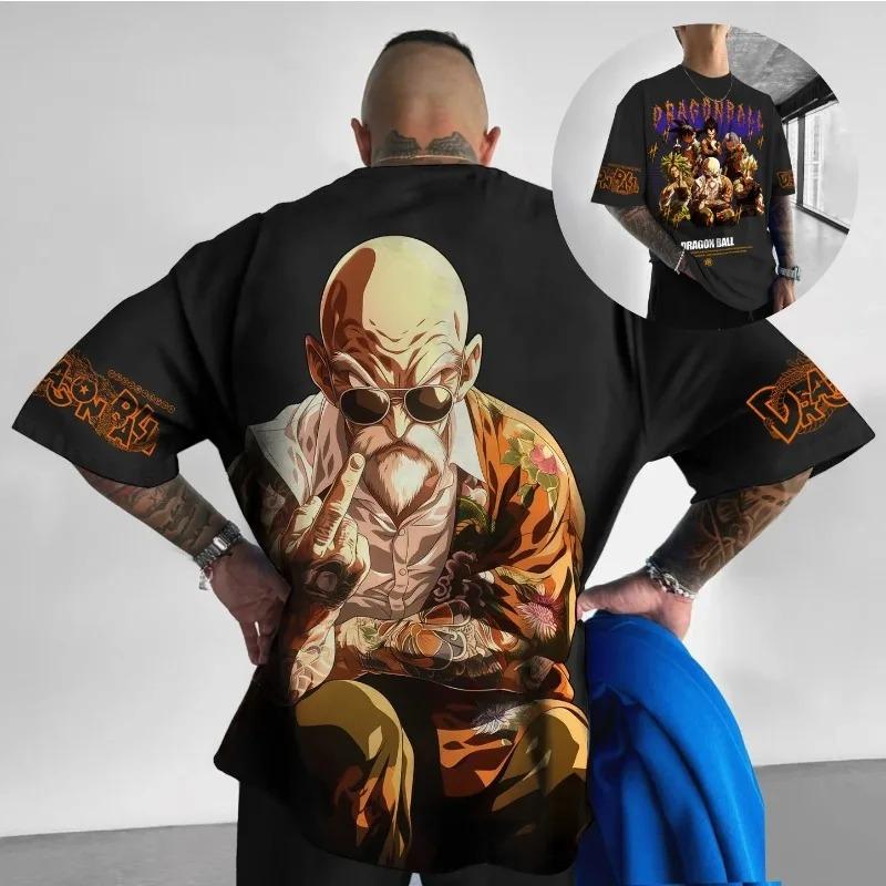 2026 Summer Dragon Ball Gym Mens Printed Cotton TShirt 100 Cotton Unisex Kids Casual Wear Oversized Fitness Workout