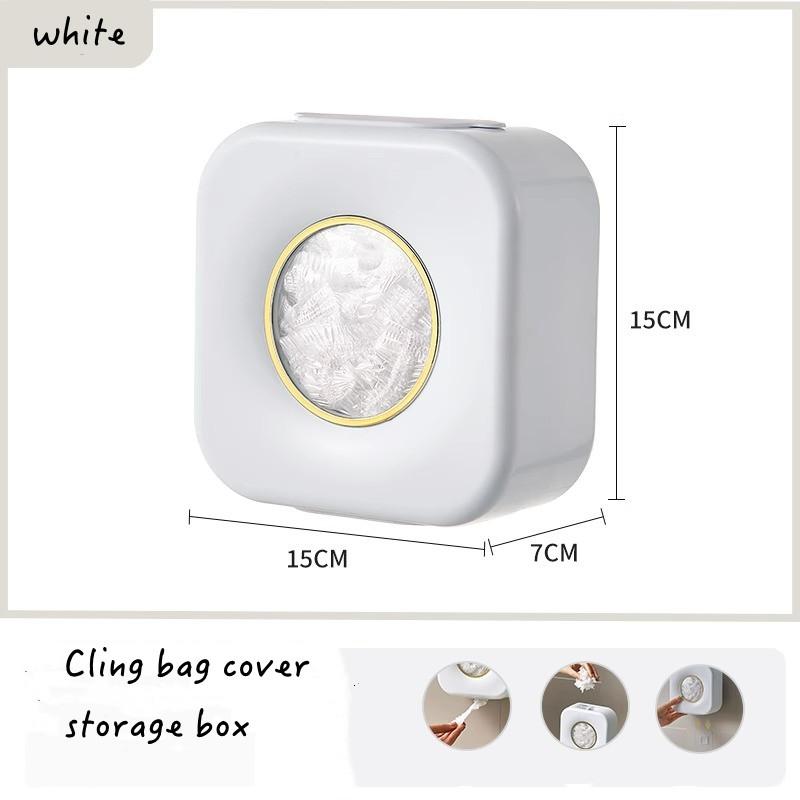 Настенный ящик для хранения с 100 шт пленка для хранения свежих продуктов крышка для еды сумка для хранения фруктов овощей стрейч-пленка миска крышка для блюда сумка для хранения with 100pcs Storage bag белый 1120₽