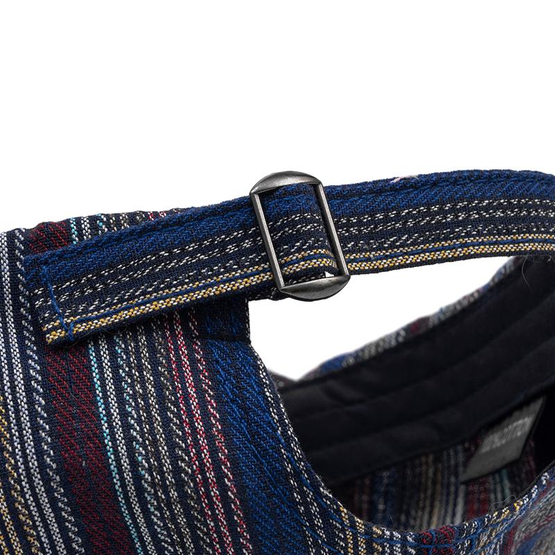 Färgglada Ränder Herr Keps Framåt Sommar Solskyddshatt Dam Basker Målarhatt