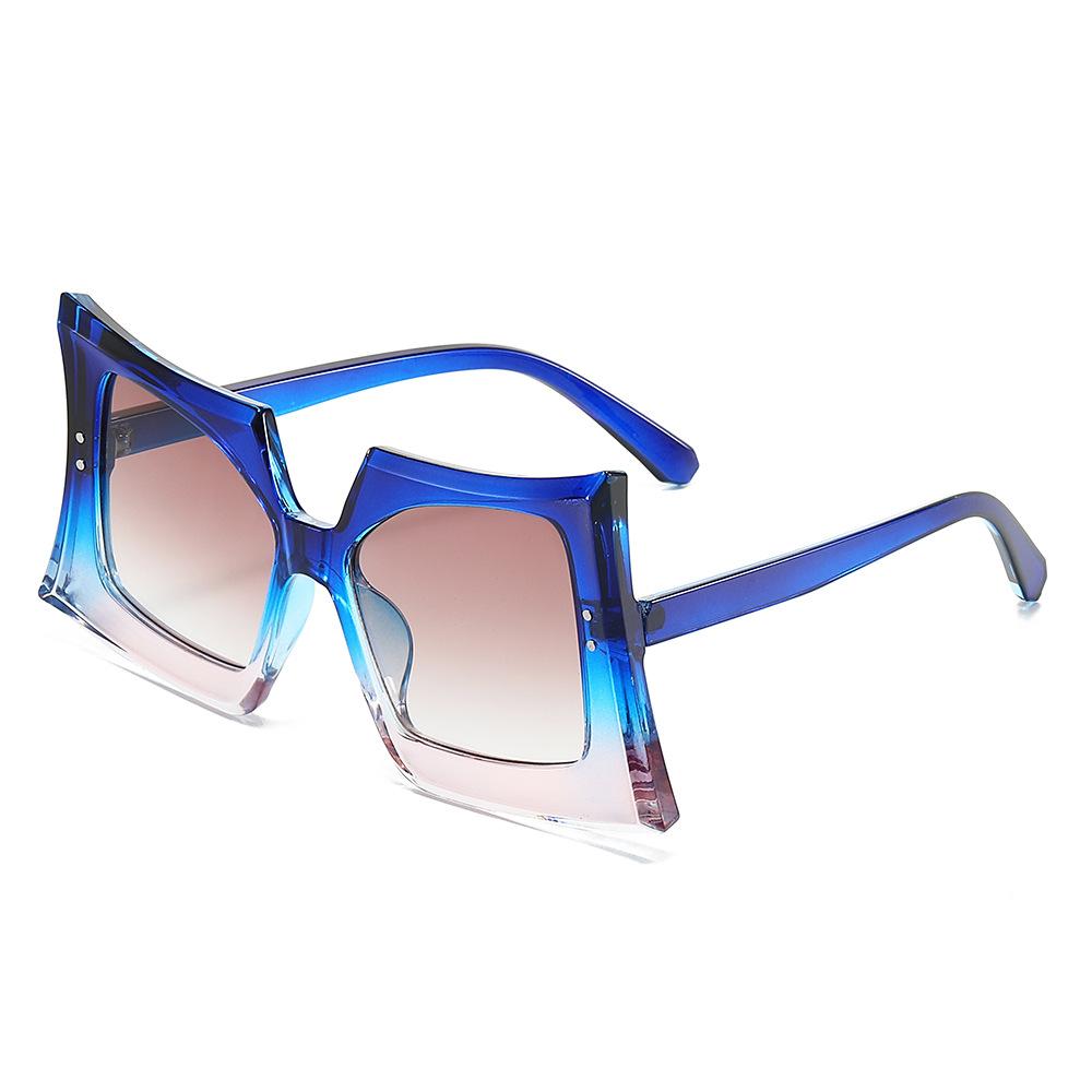 Oversized Square Sunglasses Women Big Frame Luxury Brand Designer Trendy Candy Colors Shield Sun Glasses For Ladies Eyewear