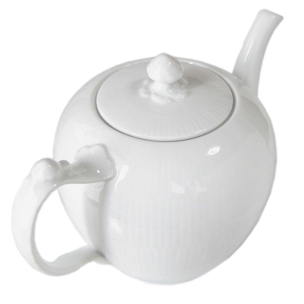 Royal Copenhagen White Fluted Teapot, 1000ml, 2408141 (Product Code: 1017387)
