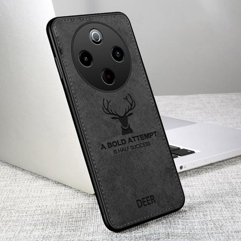 For Vivo iqoo Z10 Case Luxuy Brand Cloth Texture Deer Fabric Jeans Elk Cover for Vivo iqoo Z11X Phone Casing