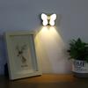 Butterfly Motion Sensor Night Light LED Rechargeable Under Cabinet Lamp for Closet Wardrobe Stair Kitchen Bedroom Home Decor