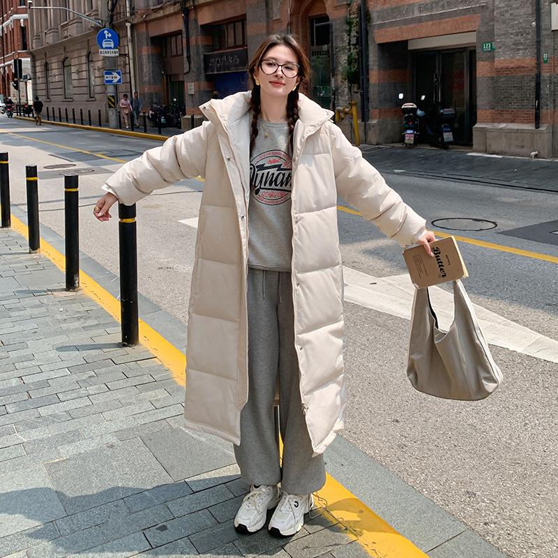 

Jacket for Men and Women for Winter New Cotton Jacket Lengthened Work Clothes Outdoor Thickened Large Quilt Cotton Jacket Outside M