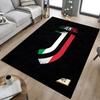 Vintage Juventus Football Logo Carpet For Playroom Bedroom Living Room Sofa Home Decor Kids Game Area Rug Nonslip Floor Mat