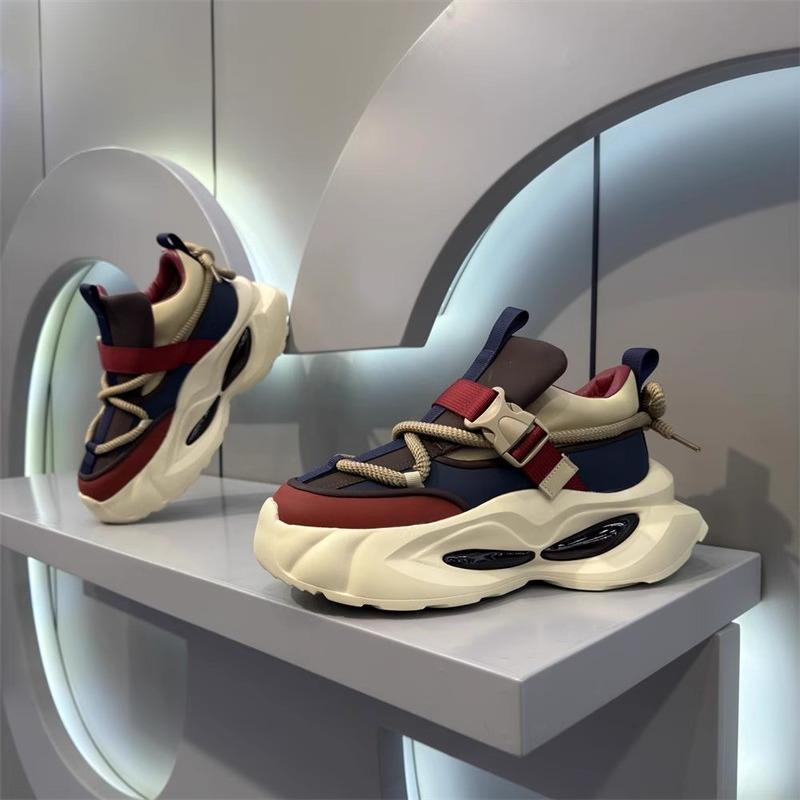 Mode 2025 Nya Trendiga Herrsneakers Trendiga Mjukbottnade Bekväma Fritidsskor Tjockbottnade Andningsaktiva Löparskor