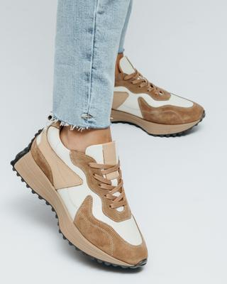 Tênis Bestina 1120 36 couro camurça marrom claro