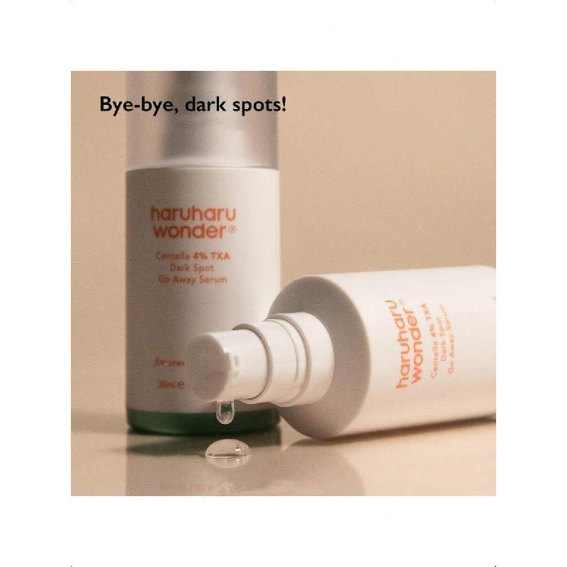 HaruHaru Wonder 4% TXA Dark Spot Go Away Serum,30ml, Niacinamid, Tranexamsäure, Vitamin C & Centella