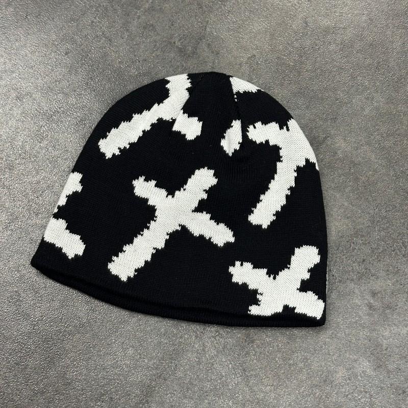 BSCI Camouflage Wool Blend Street Style Beanies Manufacturer High Quality Jacquard Skull Cap Knit Winter Hats Custom Logo
