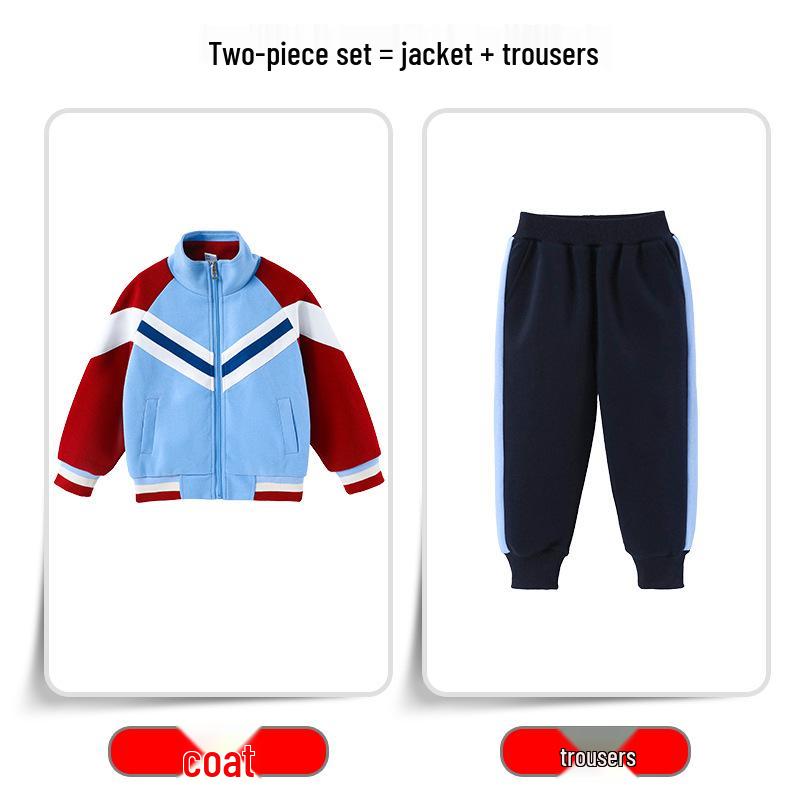 First Grade Primary School Uniform: Spring-Autumn Sports 3-Piece Set for Kindergarten