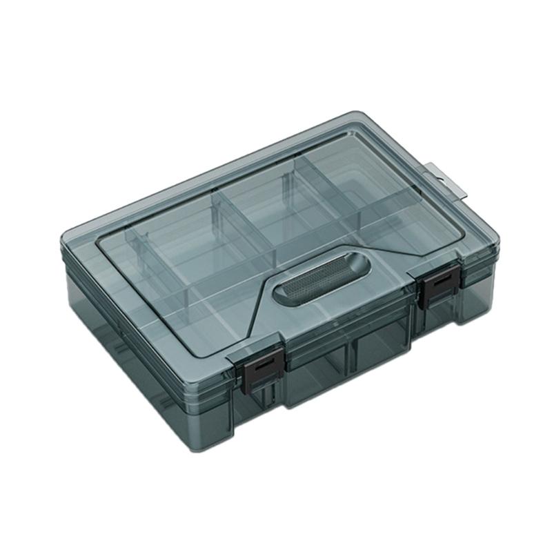 Heavy Duty Plastic Storage Box Container Case With Removable Dividers For Small Tool Bolts Screws And Parts Organization