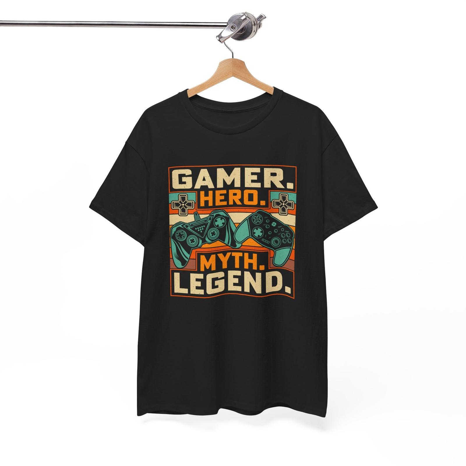 Gamer Hero T-Shirt | Funny Video Game Tee | Perfect Shirt for Players Unisex T-Shirt L