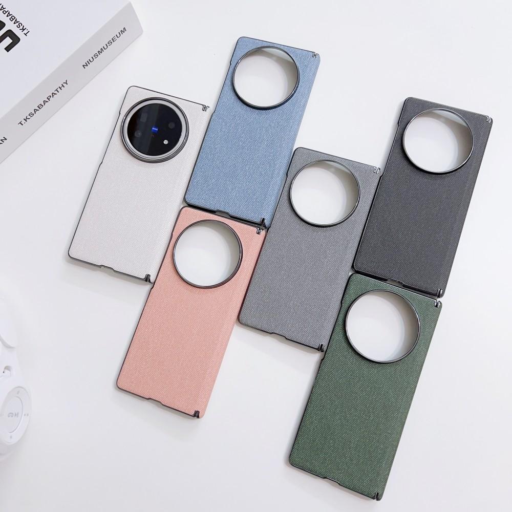 For VIVO X Fold 5 Case Luxury PU Leather Skin Magnetic Wireless Charging Protect Back Cover Case For VIVO X Fold 5 3 Pro Shell