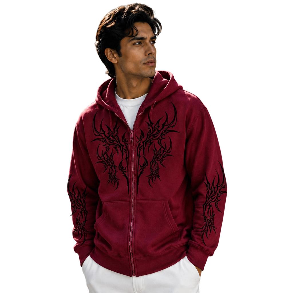 Men's Athletic Pullover Hoodie for Fall