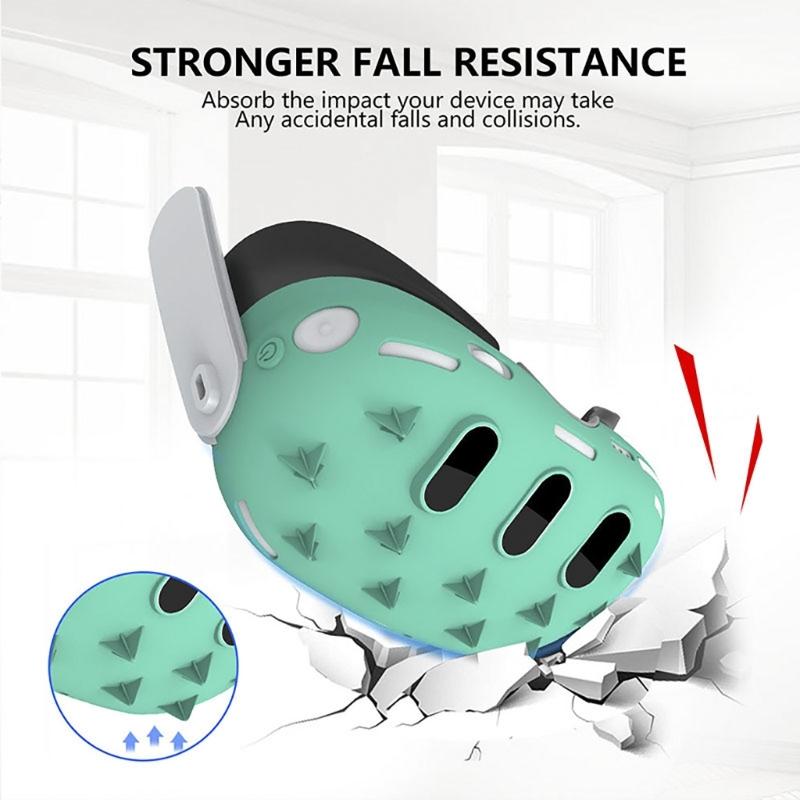 Essential 4pcs Accessories for VR Headset Protector Controller Grip Rocker Cap VR Facial Interfaces Controller Bracket