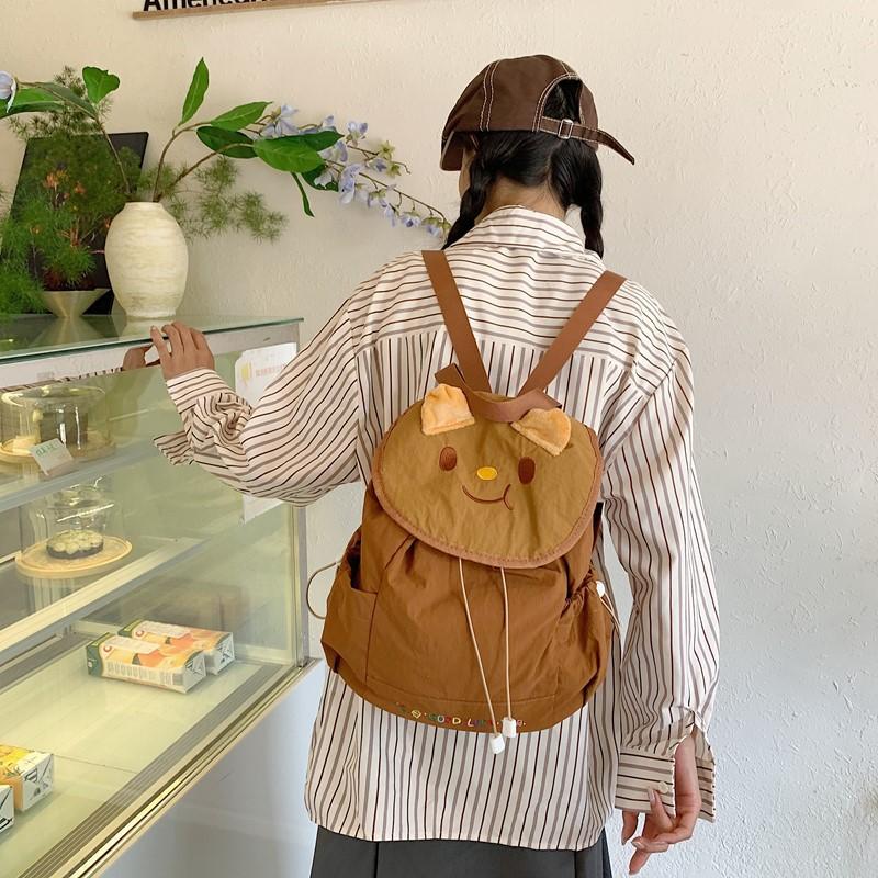 Cartoon Cute Cat Backpack Female New Light Portable Backpack Leisure Out Student Class Backpack
