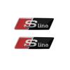 2026 2/5/10Pcs Car RS Sline Badge Steering Wheel Sticker Accessories for Audi Sline A4 B7 B8 B9 A3 8P 8V 8L A5 A6 C6 C5 C7 A1 Q2 Q3