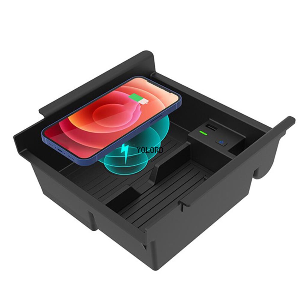 10w Car Wireless Charger Center Console Organizer Tray for Toyota 4 Runner 2010-2021 Wireless Phone Charging