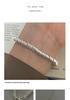 Glossy Heart Circle Bracelet - Women's Retro Luxury Silver Jewelry