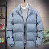 Casual Men's Cotton Jacket Solid Color Loose Winter     Daily Warm