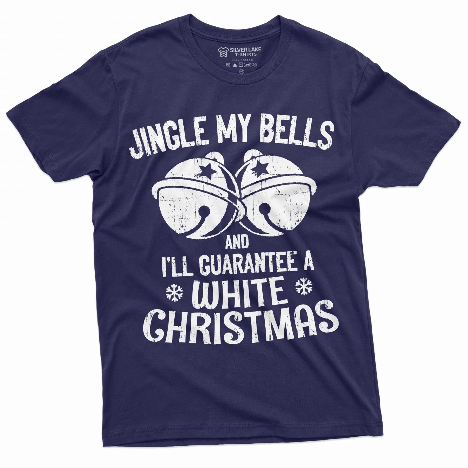 Men s Funny Christmas T-shirt Jingle my bells offensive humor Tee shirt Xmas tee XXL