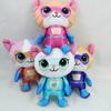 4PCS SuperKitties Plush Stuffed Animal Hero Squad, Gift for Kids Plush Throw Pillows As Kids Toys, Birthday Party Favors