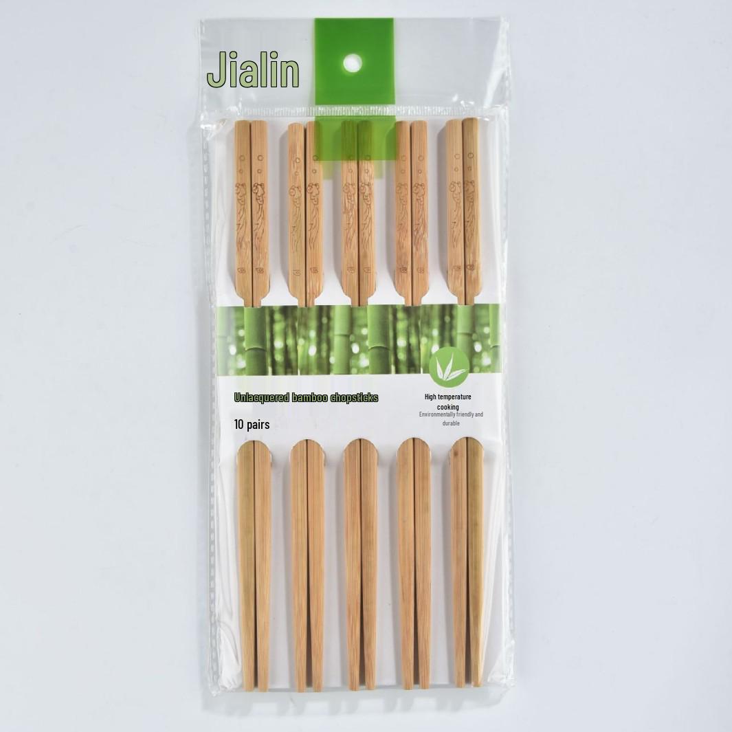 Sterilizable Unpainted Bamboo Chopsticks - Unwaxed Nanmu Wood Tableware for Everyday Use