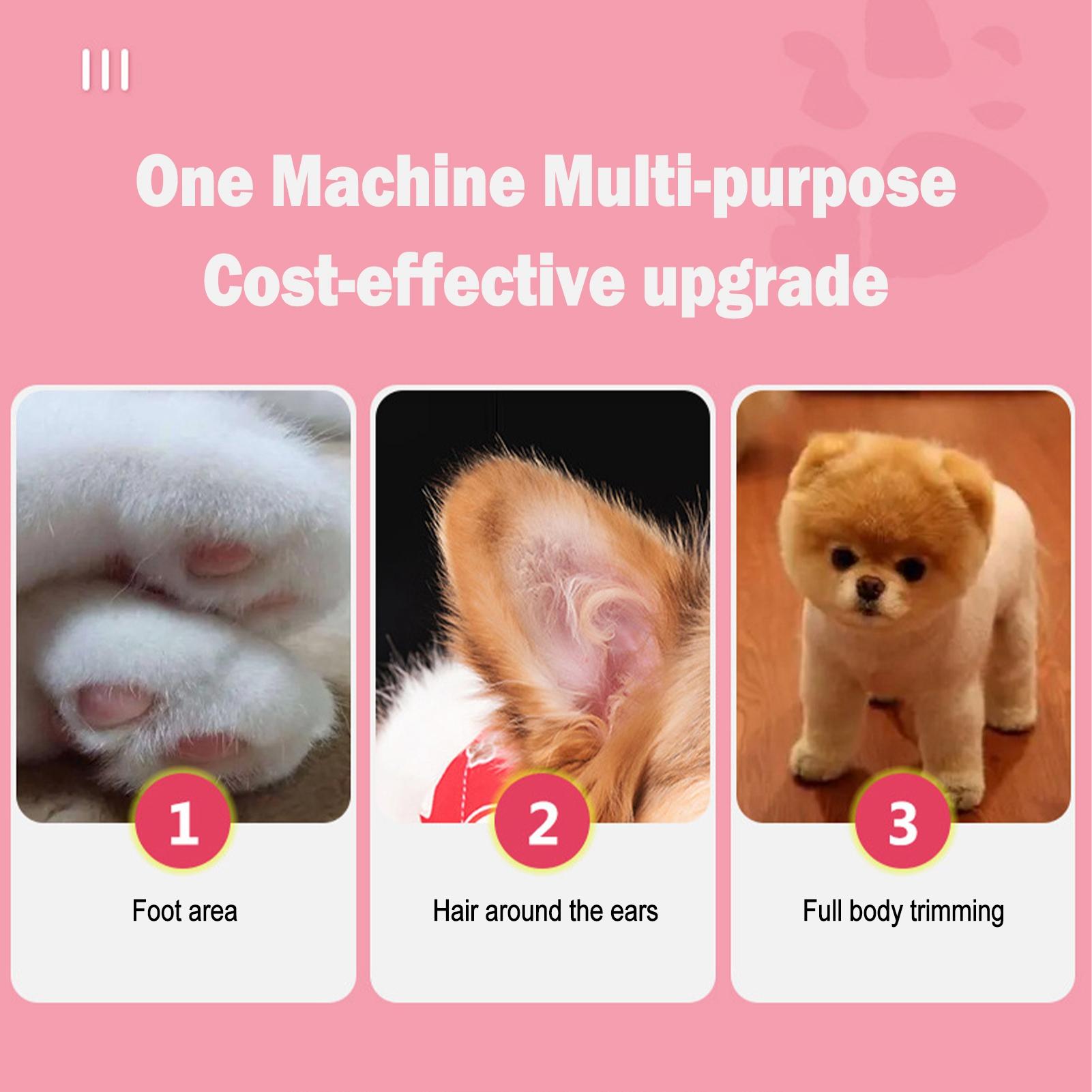 

Professional Dog Grooming Clippers Cordless with LED Light Two speed Adjustment Small Pet Hair Grooming Clippers