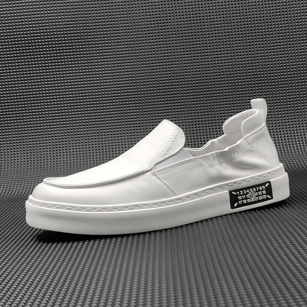Leather lazy shoes board shoes soft-soled casual shoes 38