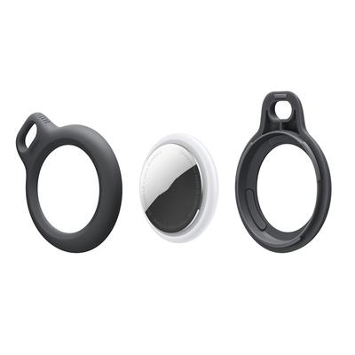 For AirTag Secure Holder with Key Ring Durable Scratch Resistant Protective AirTag Case Keychain Accessory For Keys, Pets Dog
