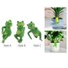 Niedliche Froschfigur Einweihungsgeschenk Moderne Außendekoration Handwerk Blumentopf-Halter für Terrasse Hof Balkon Rasen Zaun