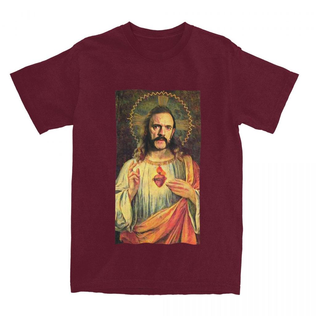 Maglietta Merch di Saint Lemmy Uomo Donna Divertente Cotone Puro Vestiti Estivi