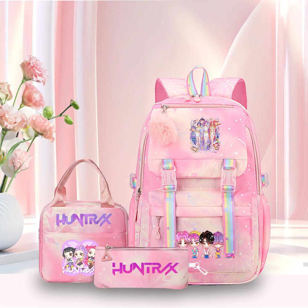 Kpop Demon Hunter Backpack High Capacity Kids Backpack Movie Music Girl School Bag Cartoon Animation Backpack