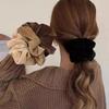 1-4Pcs Women Vintage Velvet Hair Scrunchies, Solid Color Hair Loop Elastic Ponytail Holder, Fashion Hair Accessories