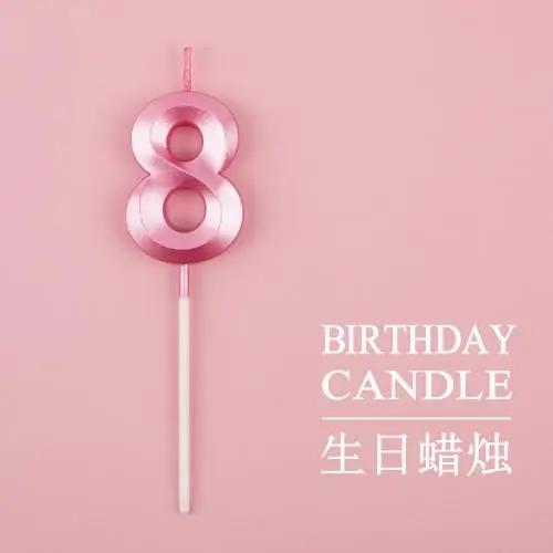 New 0 1 2 3 4 5 6 7 8 9 Cake Topper Kids Girls Boys Baby Party Supplies Colorful Decoration Wedding Birthday Number Cake Candles