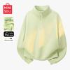 MINISO Women's 2026 New Half-Zip Cropped Sweatshirt