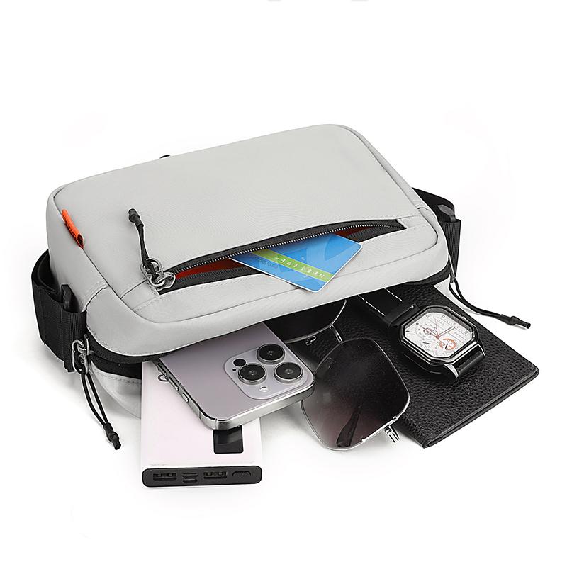 New casual versatile shoulder bag, daily commuting men's small shoulder bag, lightweight and portable crossbody bag