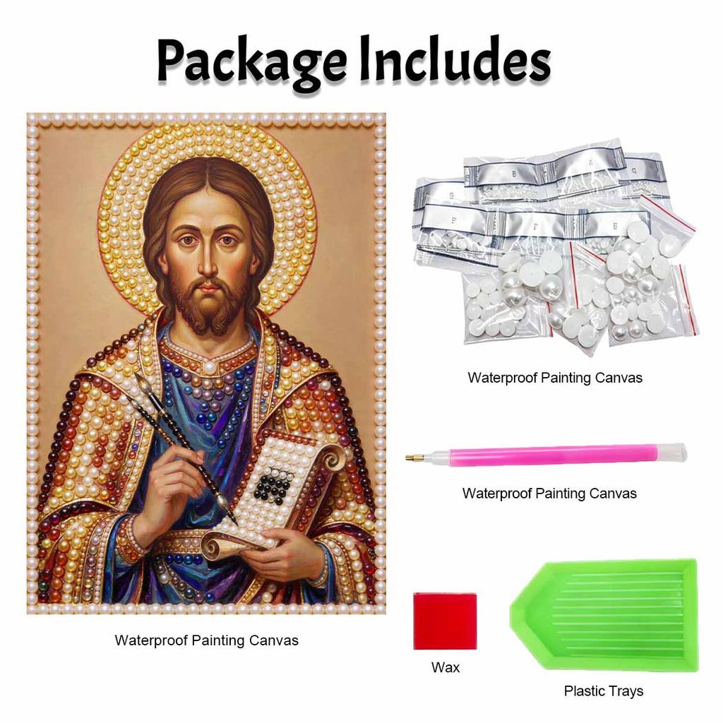 DIY 3D Pearl Diamond Painting Art Set Jesus Christ Home Decor Art Set Wall Art