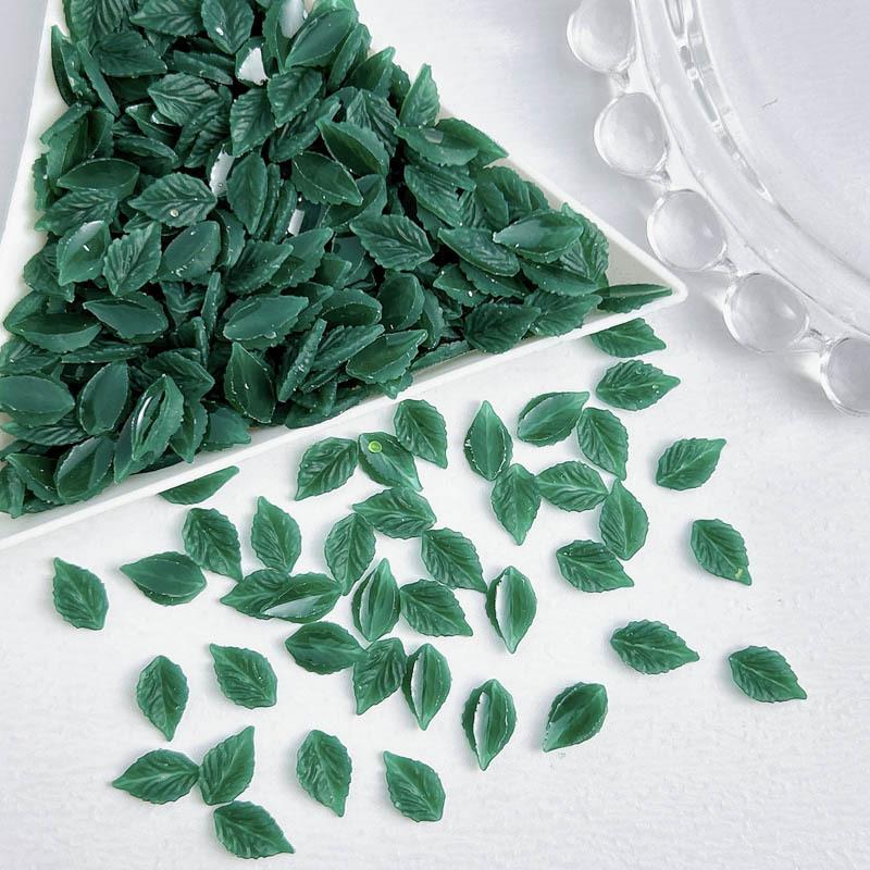 Mini Leaf Nail Art Accessories for Girls, Versatile Faux Leaves, Summer New Ins Wearable Nail Material Kit Accessories