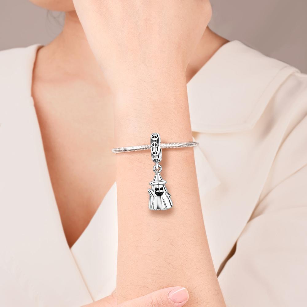 Charms Plata Skull Ghost Halloween Gifts Copper Plated For Charms Copper Plated Original Bracelet For Jewelry Making