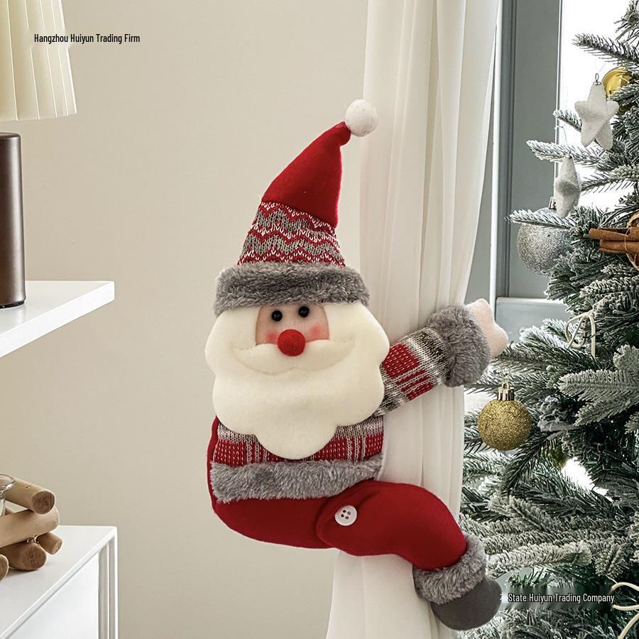 Kreative Weihnachtsmann Vorhangschnalle - Weihnachtsdekoration und Neujahrszimmer-Requisiten