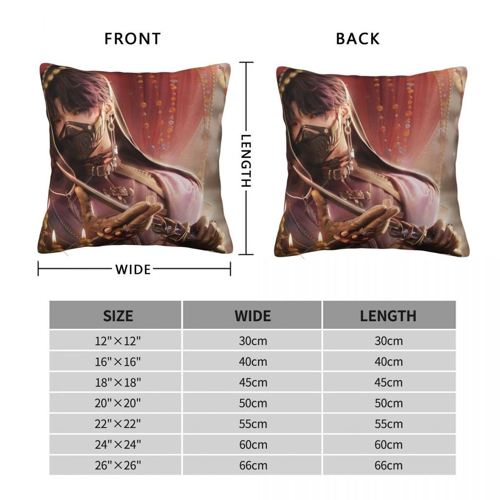 Love And Deepspace Rafayel Pillowcase Printing Polyester Cushion Cover Decor Pillow Case Cover Living Room Zippered 18''
