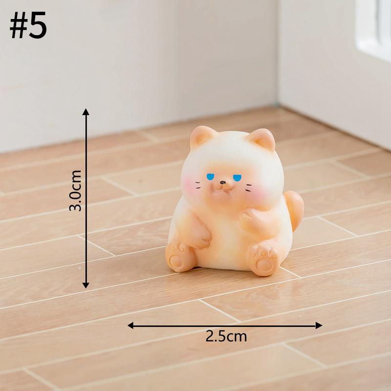 Creative Cute Little Cat Figurines Micro-landscape Moss Ornament DIY Garden Miniatures Landscape Statue Garden Bonsai Decoration